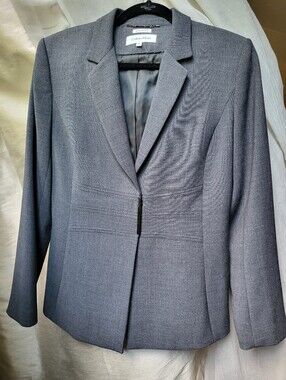 Calvin Klein Grey Lux Stretch Blazer Size 10